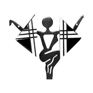 1990s Vintage Da Bomb Tubular Triangle Earrings